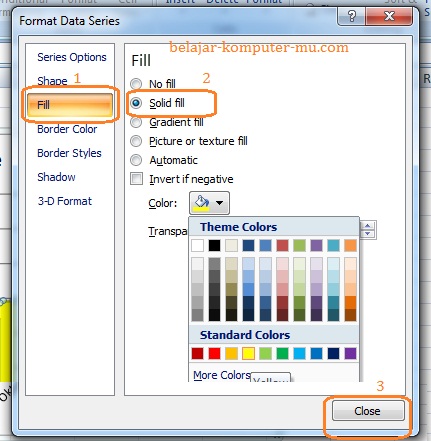 cara membuat grafik pada microsoft excel 2007