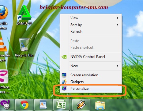 Cara Mengganti Wallpaper Background Windows 7 Seven - Belajar ...