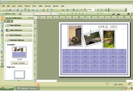 Cara Membuat Kalender Menggunakan Microsoft Office Publisher 2007