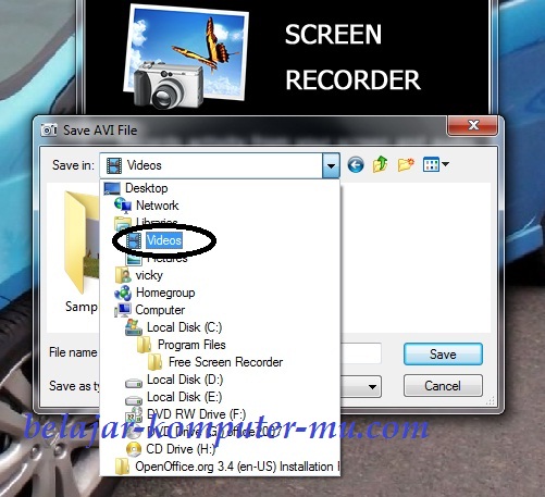 cara merekam layar desktop komputer video